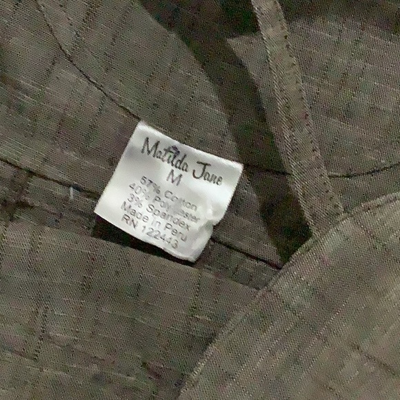 Matilda Jane women’s linen brown spaghetti strap pleated summer dress medium - Picture 5 of 7